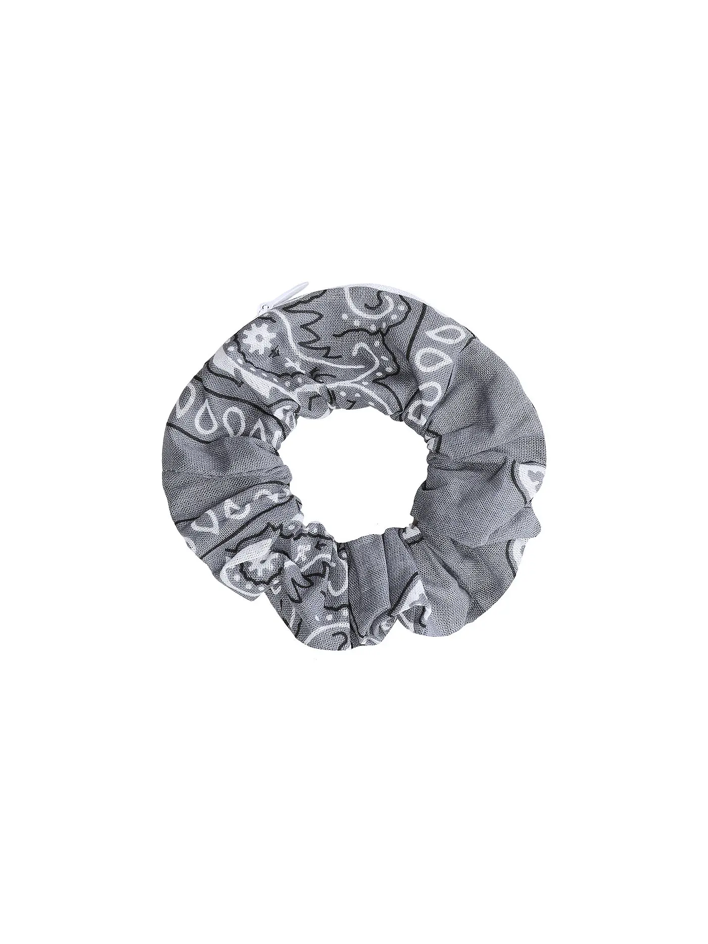 FIGLIA | Damen Haarband Scrunchie | grau